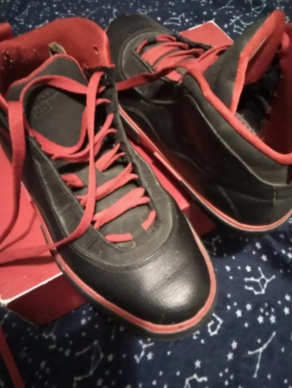 Jordan Black and Red Athletic Shoes - Classic Mid Sneaker Sz 6.5Y (Women's Sz8)
